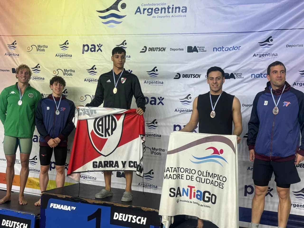 Matías Sosa González obtuvo su segunda medalla de bronce en el Campeonato Argentino de Natación de Mayores