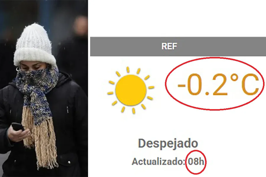 Santiago registró la primera helada del año con una temperatura bajo cero que sorprendió a todos