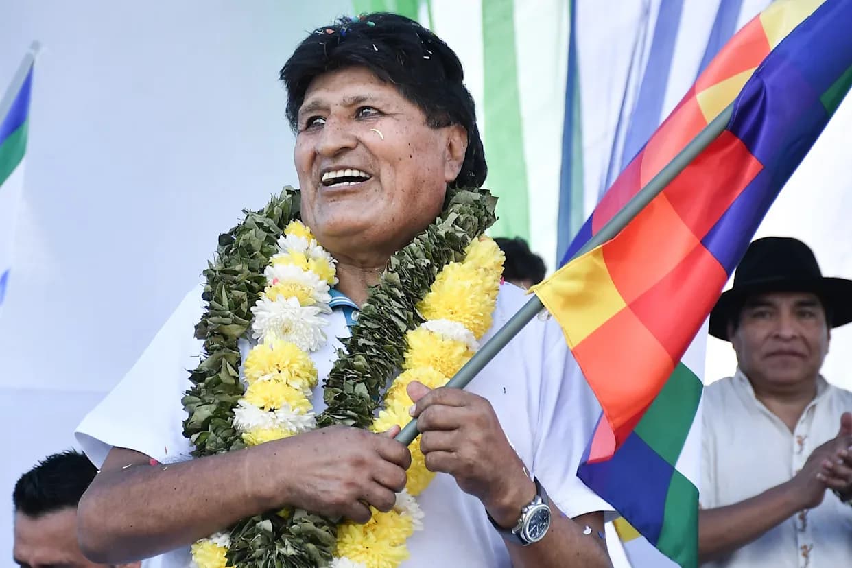 Evo Morales denunció un "Plan Cóndor judicial" de Luis Arce en Bolivia y acusó a Milei de enviar material para la represión
