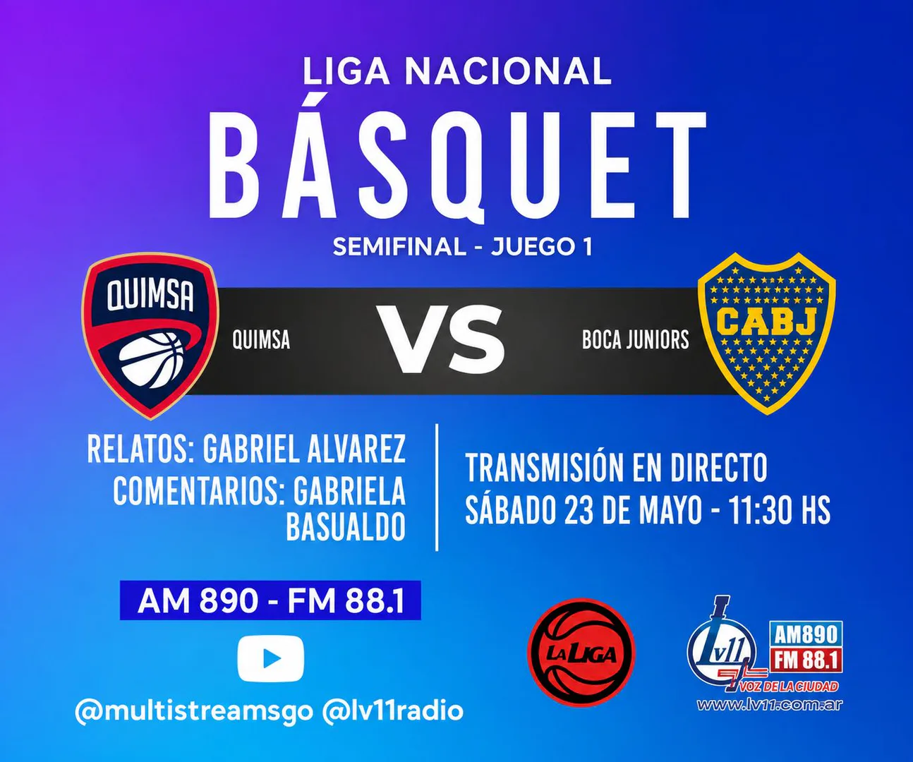 Quimsa y Boca encienden un clásico moderno de playoffs en busca del pasaje a las Finales