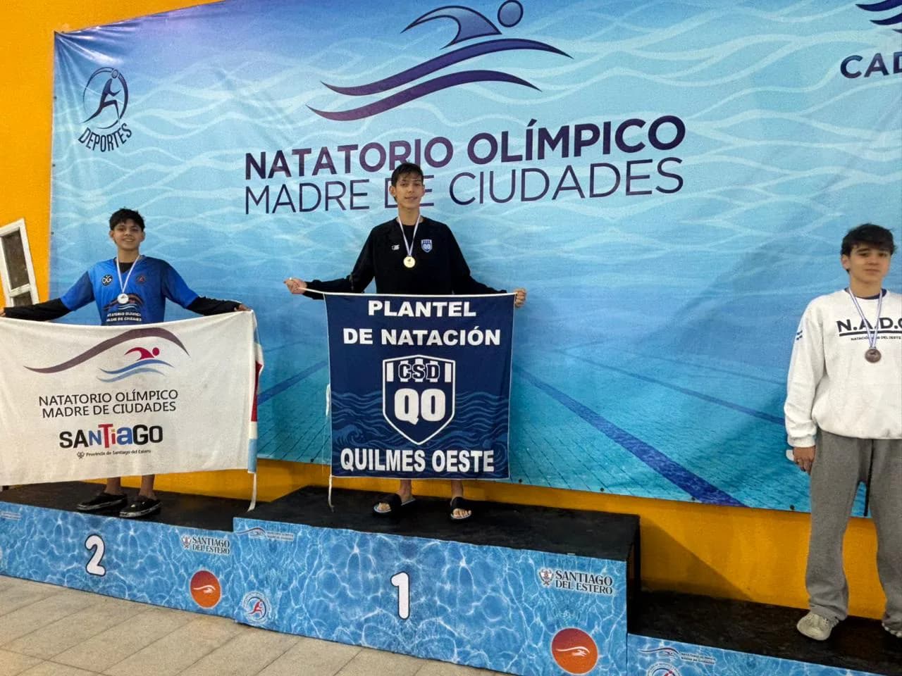 El santiagueño Máximo Córdoba Vizcarra brilló en el Nacional de Natación con cuatro subcampeonatos