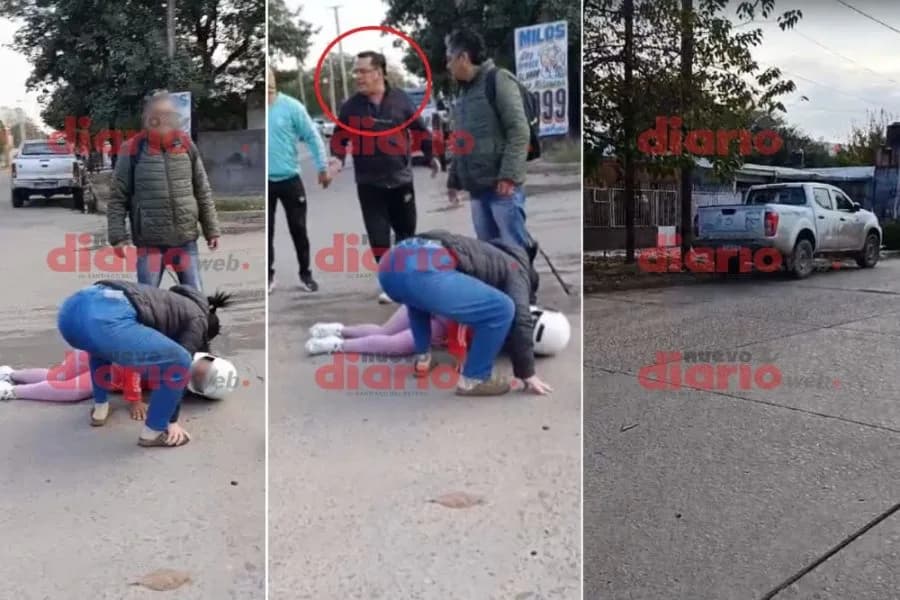 Indignación en La Banda: un funcionario en camioneta oficial atropelló a una mujer embarazada