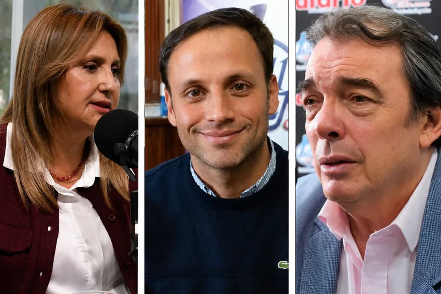 La intendente Norma Fuentes y miembros del gabinete provincial saludaron a los periodistas en su día