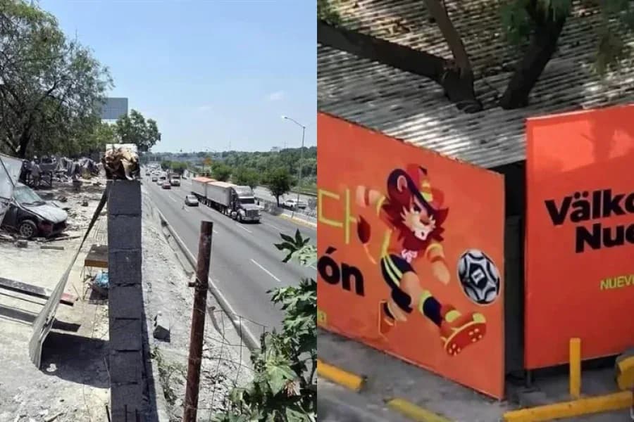 Polémica en México: levantan muros para ocultar zonas vulnerables antes del Mundial 2026