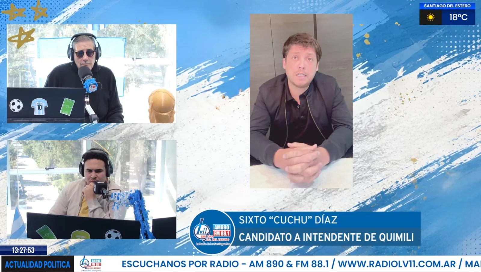 El candidato Sixto "Cuchu" Díaz lanzó duras críticas a la gestión de Quimilí y denunció persecución a empleados municipales