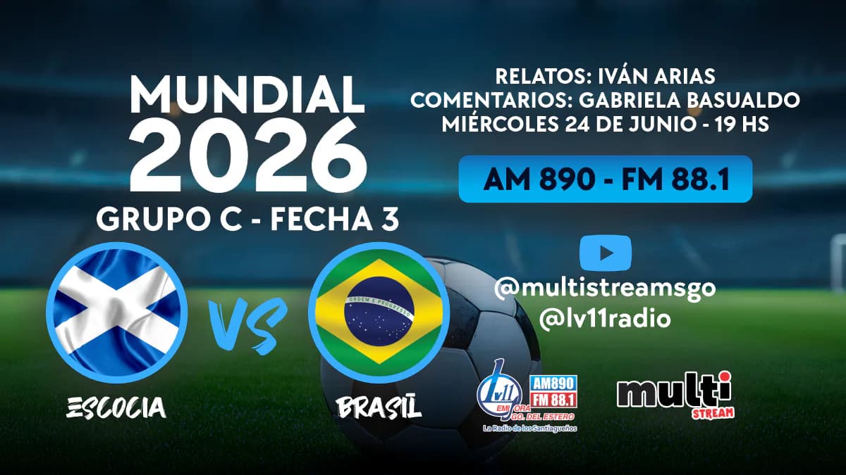 Escocia y Brasil miden fuerzas en un duelo clave del Mundial 2026: vivilo en vivo por Radio LV11