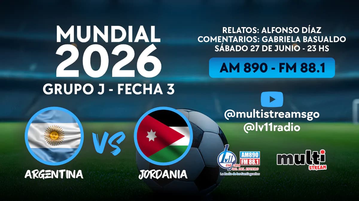 La Selección Argentina cierra la fase de grupos del Mundial 2026 ante Jordania con Messi en el banco: horario, formación y transmisión de Radio LV11