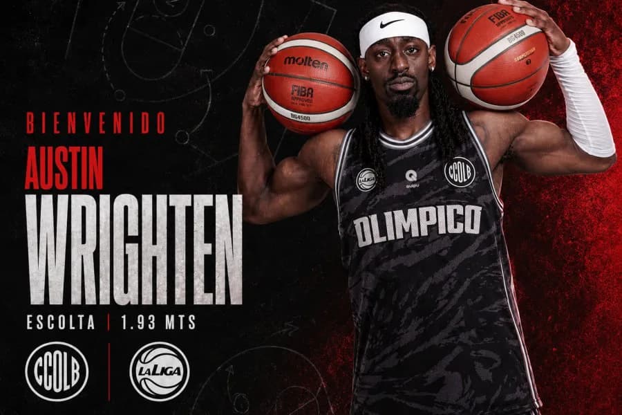 Olímpico contrató al escolta norteamericano Austin Wrighten para la Liga Nacional