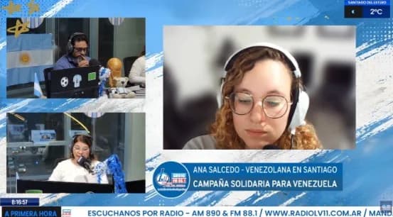 Residentes venezolanos lanzan una colecta en Santiago del Estero para asistir a los damnificados por el terremoto
