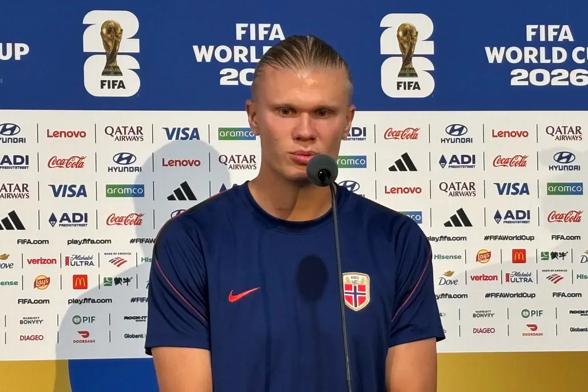 Erling Haaland trasladó la presión a Inglaterra en la previa del cruce por los cuartos de final del Mundial