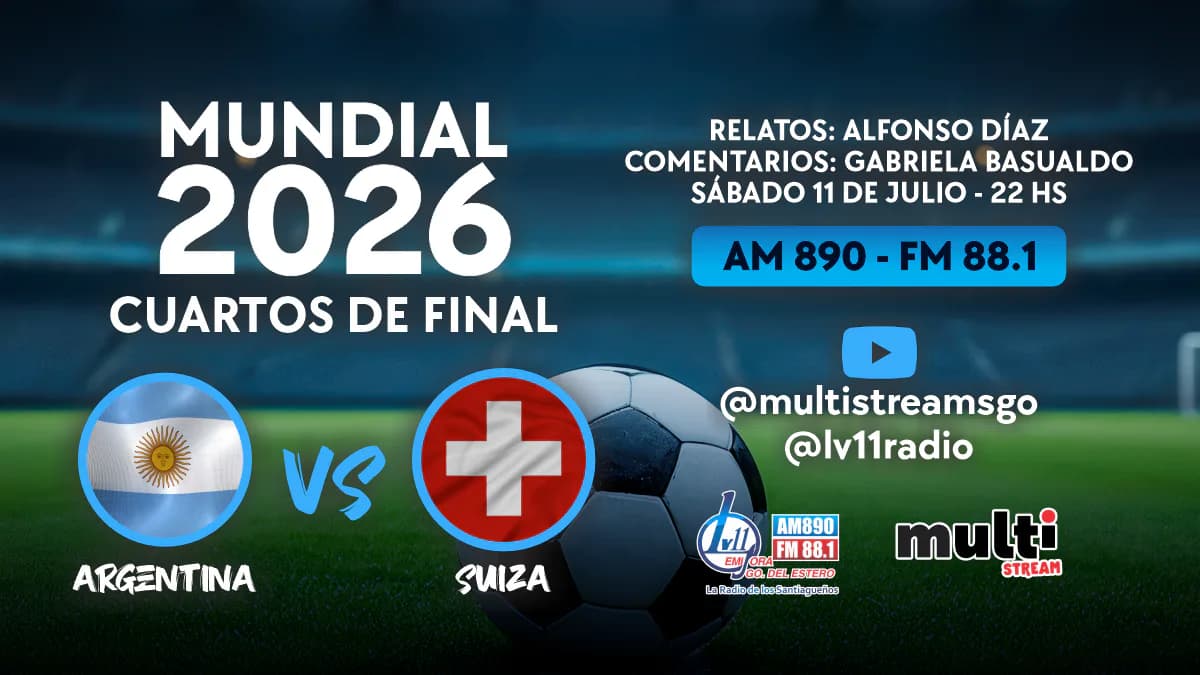 La Selección Argentina busca las semifinales: enfrenta a Suiza en un duelo clave por Radio LV11