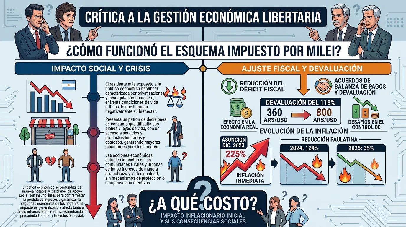 El 'milagro' fiscal de Milei: un drástico ajuste a costa del colapso salarial y productivo