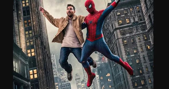Tom Holland elogió a Messi tras su aparición en el avance de Spider-Man
