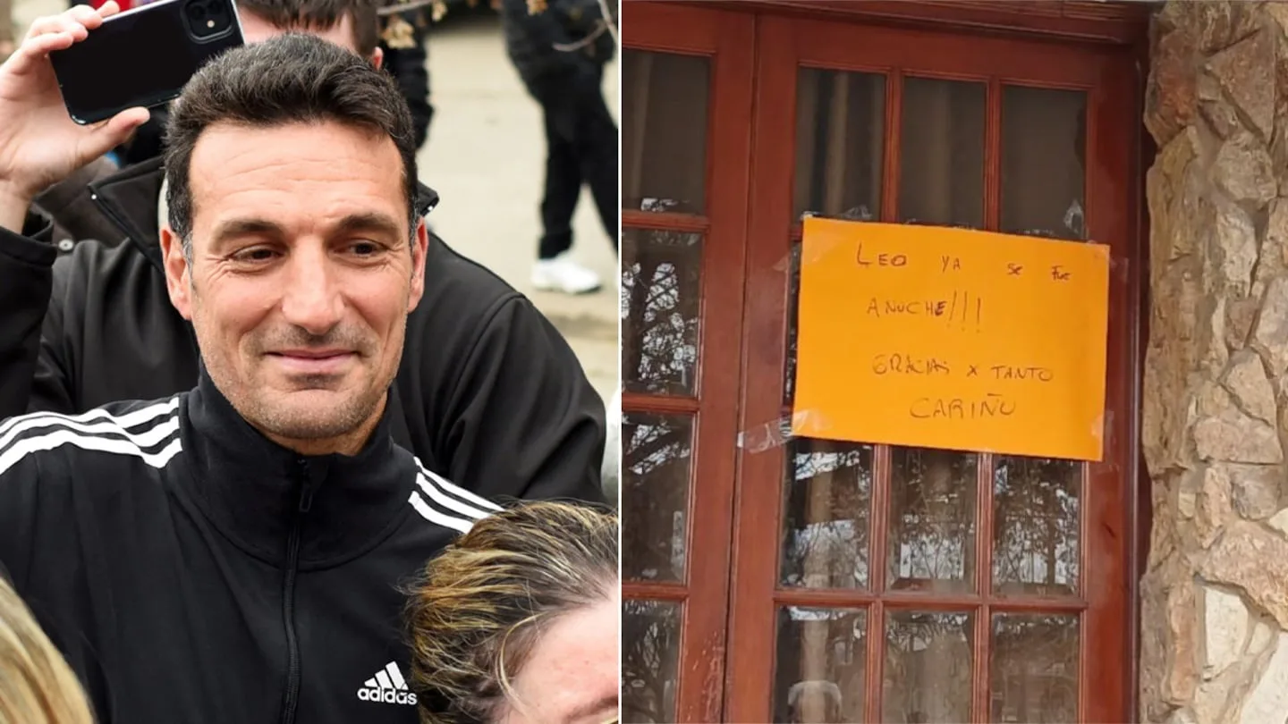 Scaloni dejó Pujato y un mensaje de agradecimiento conmovió a los vecinos