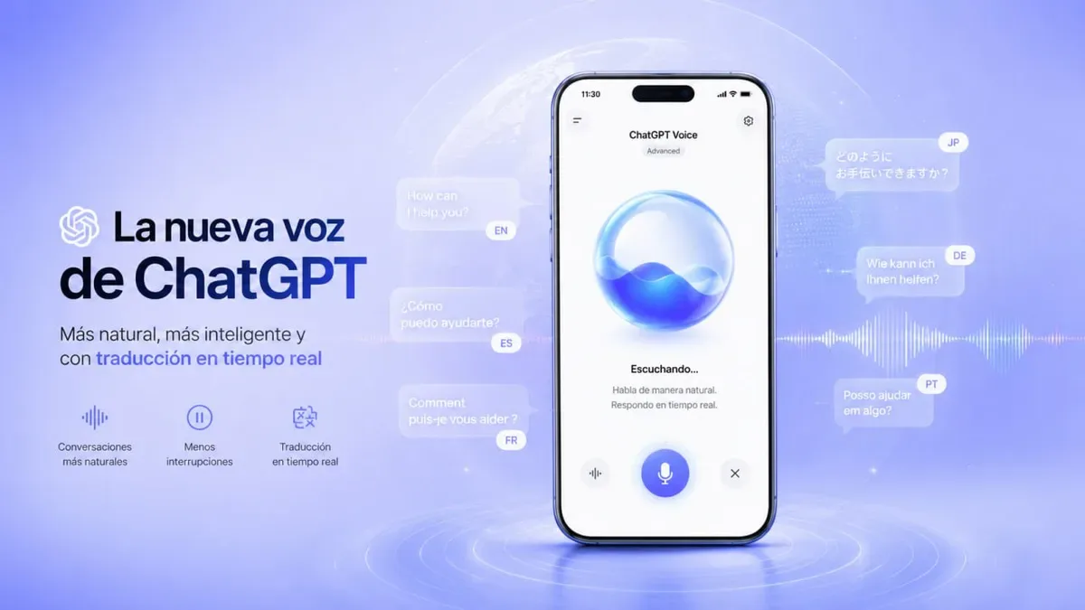La nueva voz de ChatGPT: por qué suena tan real y cuáles son las claves del modelo de OpenAI