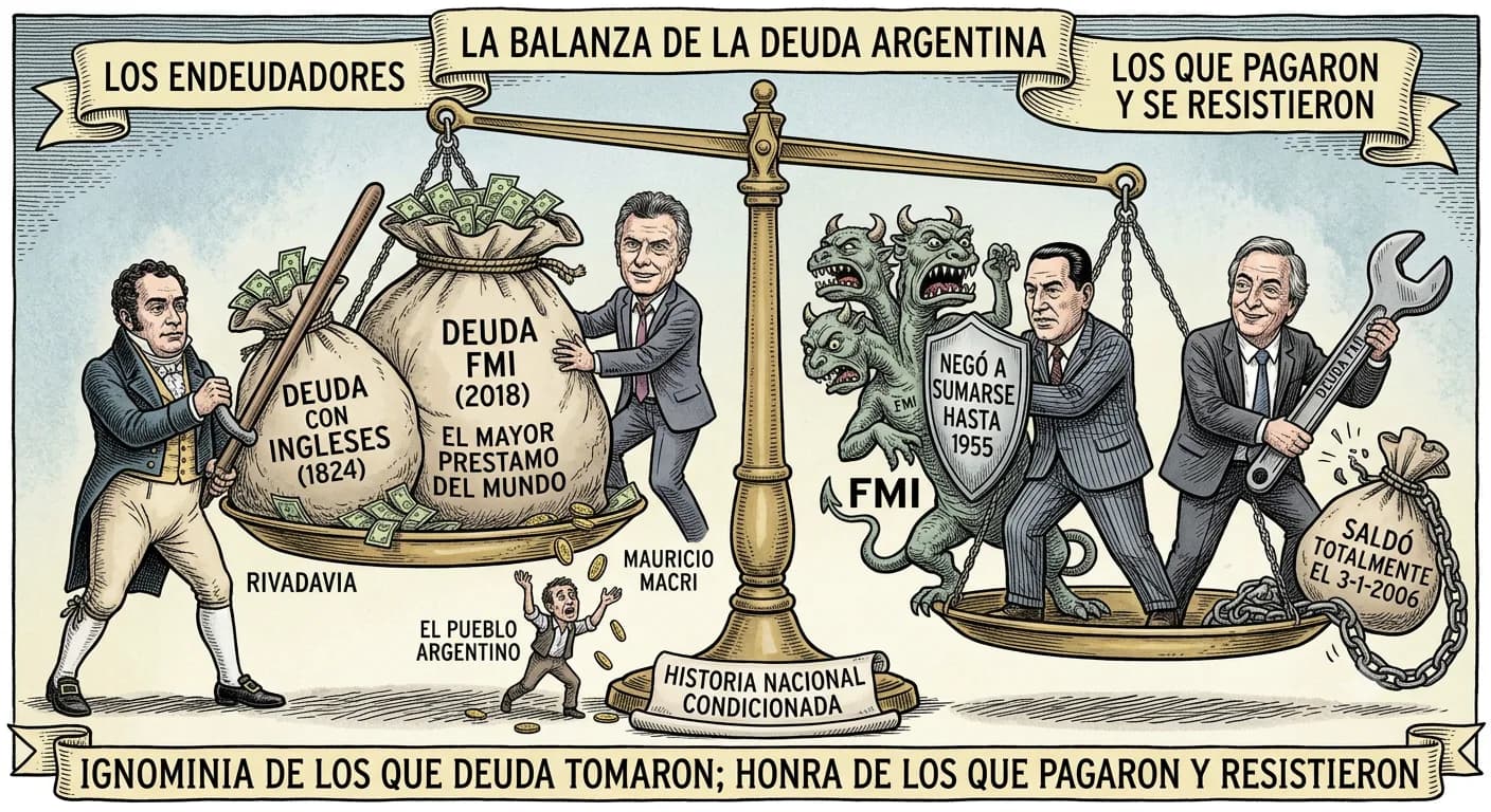 Breve historia de la ignominiosa deuda externa de la Argentina