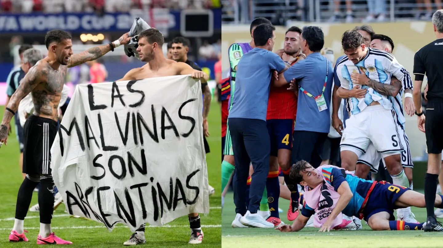 La FIFA abrió un expediente contra Argentina por la bandera de Malvinas y los incidentes tras la final