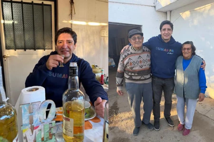 Marcelo Bernasconi cumplió con la tradicional infusión de ruda en Sumampa