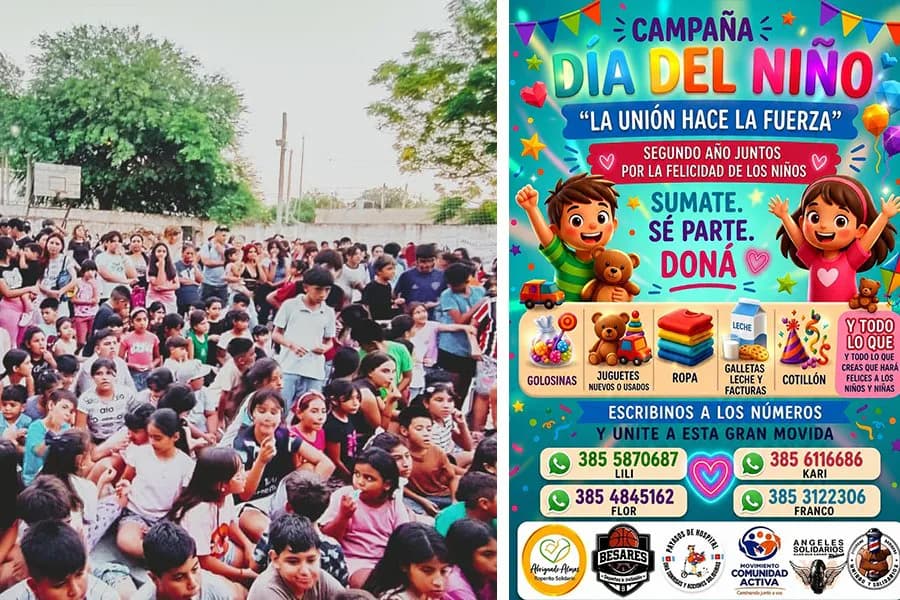 Lanzan la campaña solidaria "La unión hace la fuerza" para festejar el Día del Niño