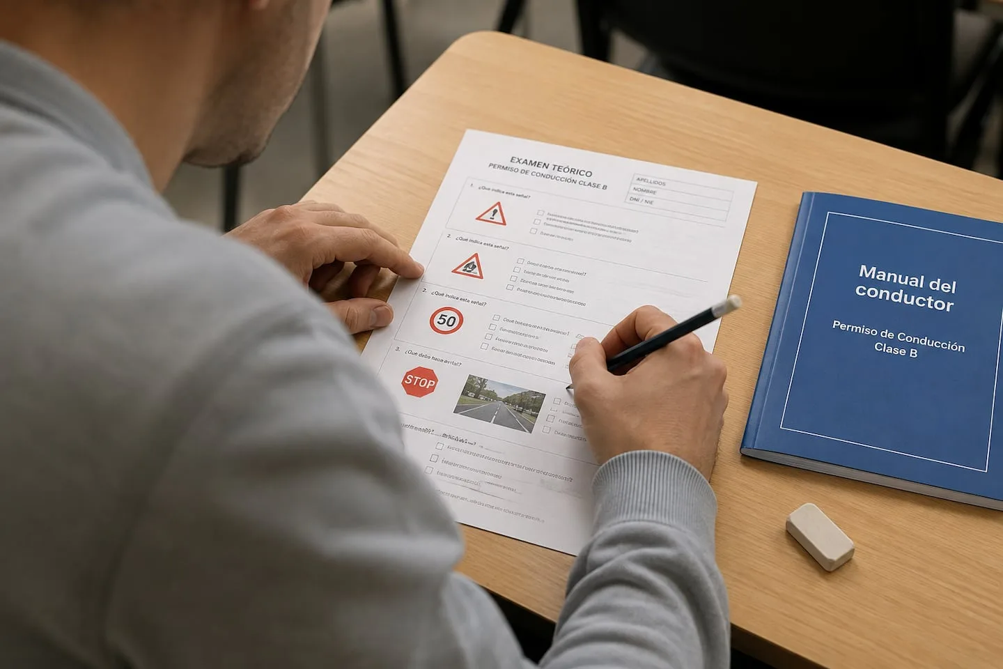 Fue a rendir el examen para la licencia con una identidad falsa y quedó detenido