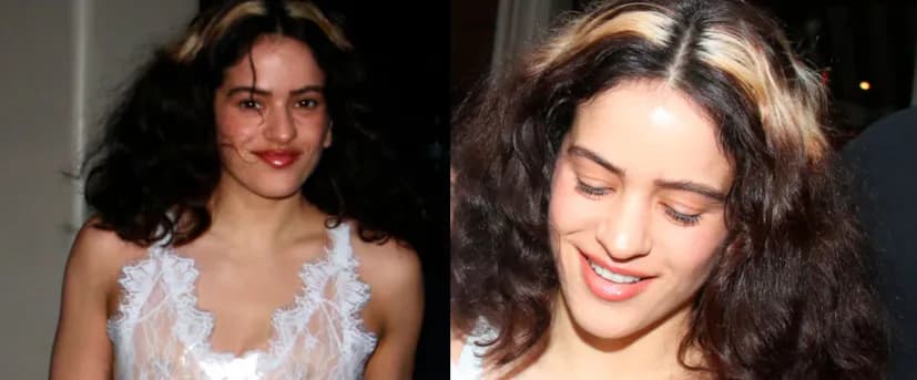 Rosalía marcó tendencia en Buenos Aires con un audaz look de transparencias y mechas "chunky"