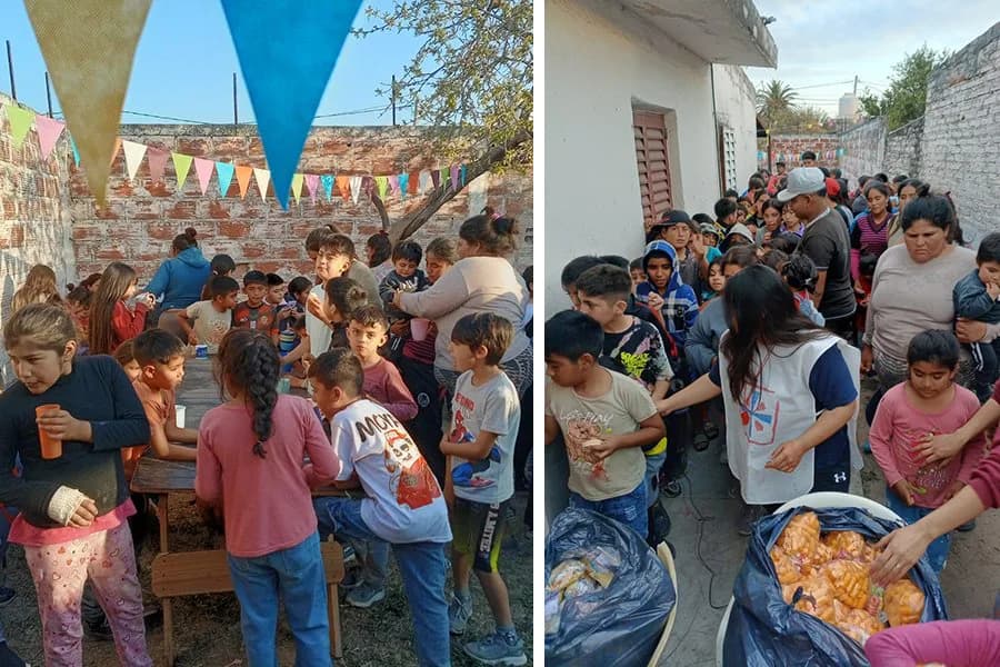 Organizan una colecta solidaria para llevar alegría a 250 niños del barrio La Católica