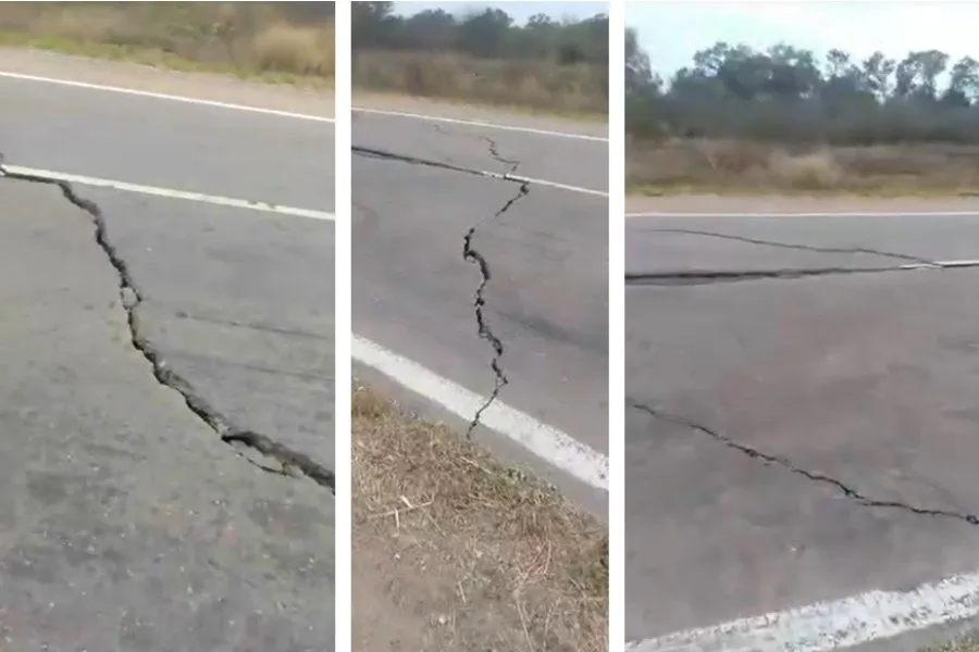 “Casi me maté”: la fuerte advertencia de un camionero por el estado de la Ruta 64
