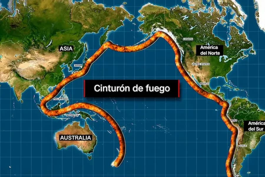 Qué es el Cinturón de Fuego del Pacífico y por qué concentra la mayor actividad sísmica del planeta
