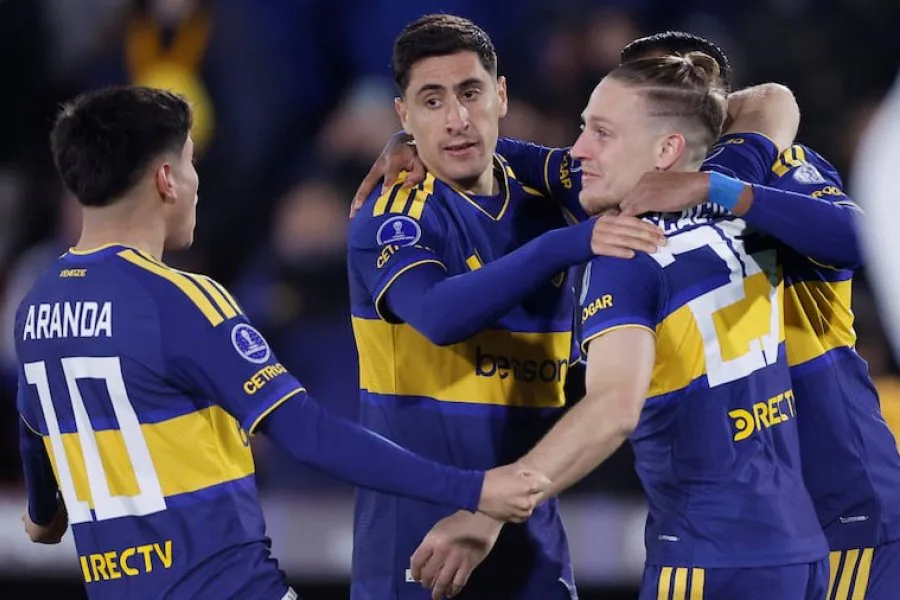 Boca dio vuelta el partido, venció 3-1 a Recoleta y sacó ventaja en la Copa Sudamericana