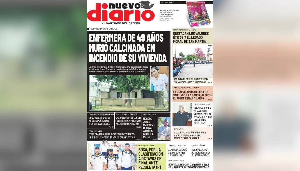 Nuevo Diario presenta su edición de este martes con 64 páginas y sus suplementos