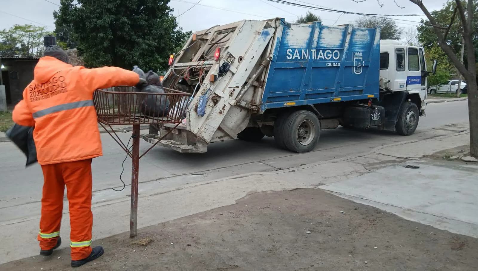 Pese al feriado, la recolección de residuos funcionó con normalidad