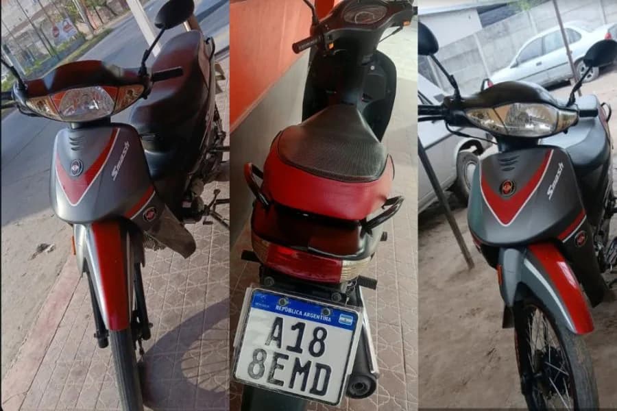 Robaron la moto de una trabajadora en calle Sarmiento y la familia ofrece gratificación para recuperarla