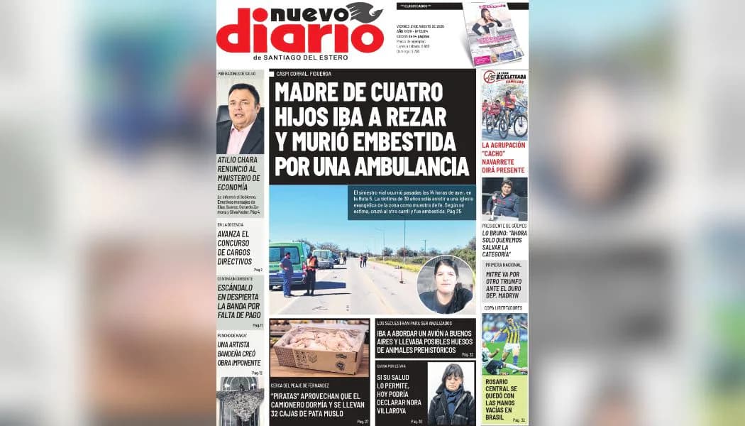 Todo lo que tenés que saber está en la edición de este viernes de Nuevo Diario