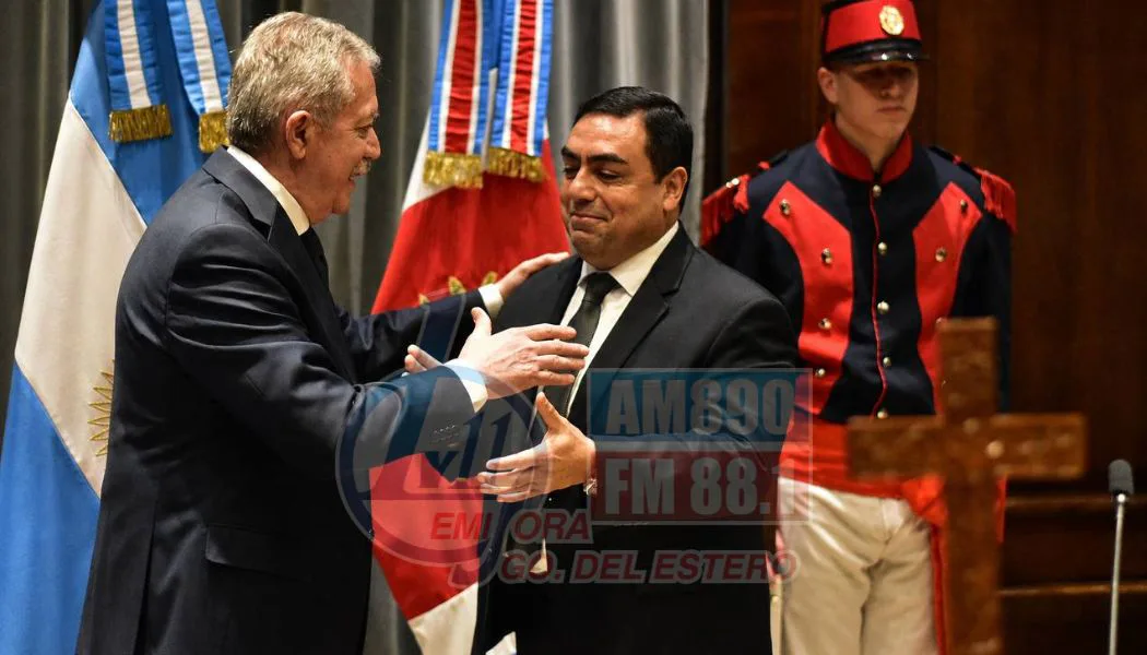 Elías Suárez tomó juramento a Jorge Murad como nuevo ministro de Economía