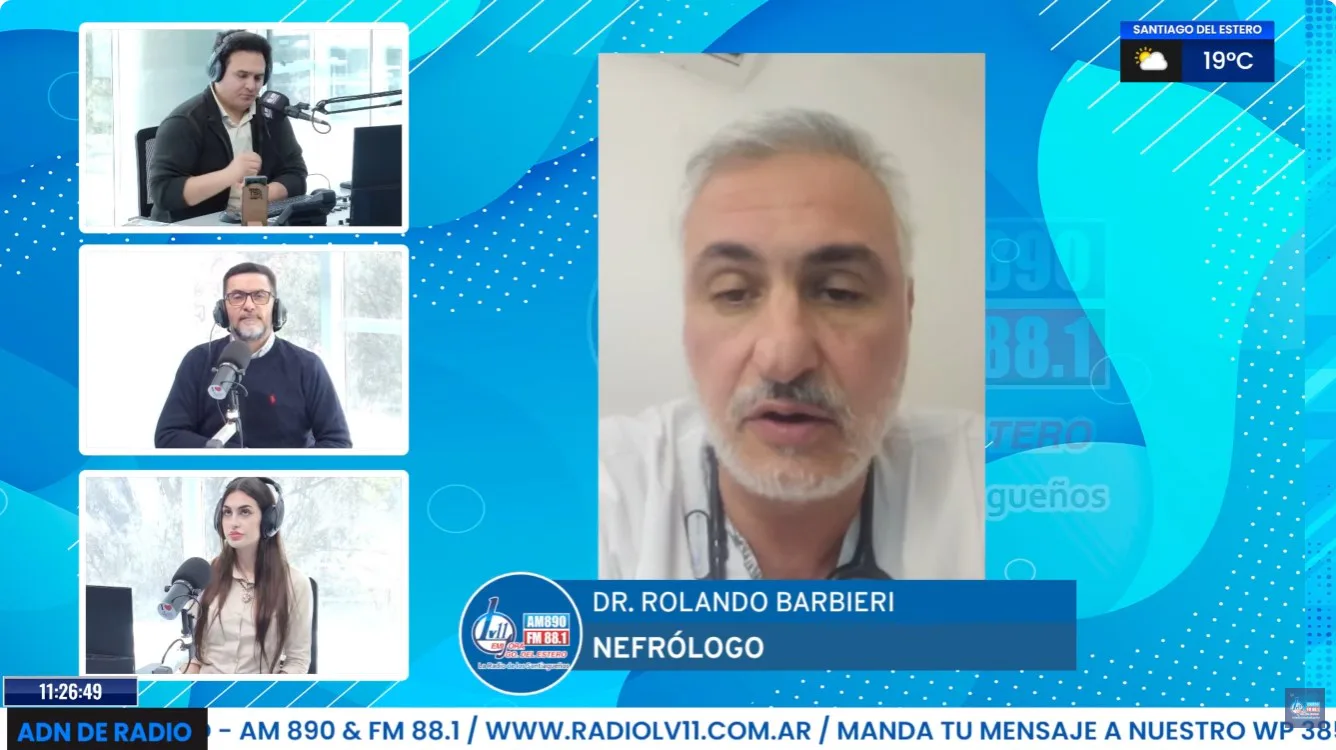 Salud renal: Barbieri advirtió sobre los hábitos que pueden dañar los riñones