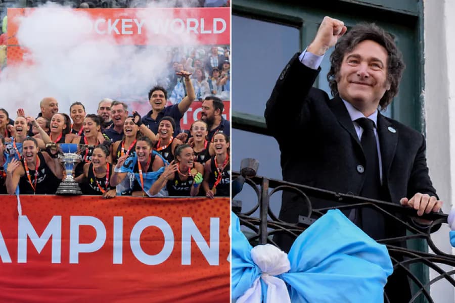 Javier Milei celebra la consagración mundial de Las Leonas tras el histórico triunfo ante Países Bajos