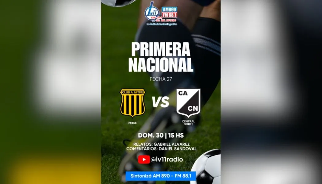 Mitre recibe a Central Norte en un duelo de “seis puntos”: vivilo por LV11