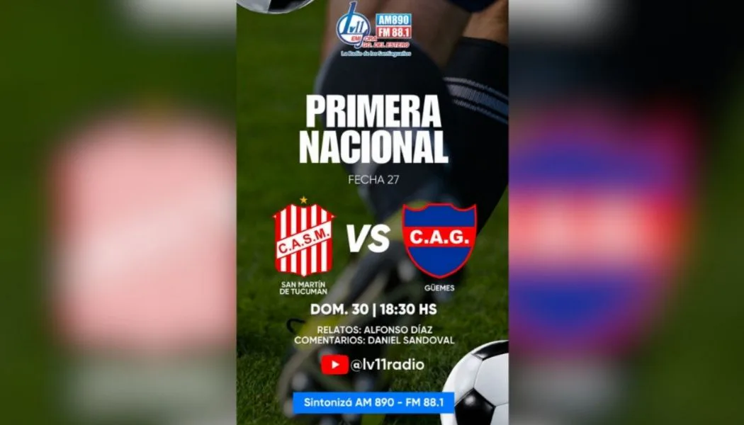 Güemes va por el desahogo ante San Martín de Tucumán y lo transmite LV11