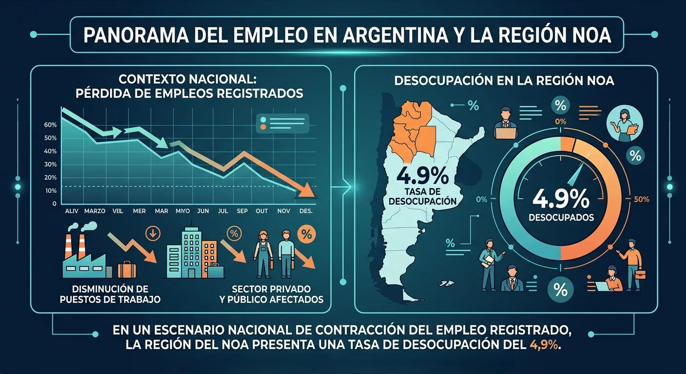 El Noroeste Argentino se posiciona como la región con menor tasa de desempleo del país según el INDEC