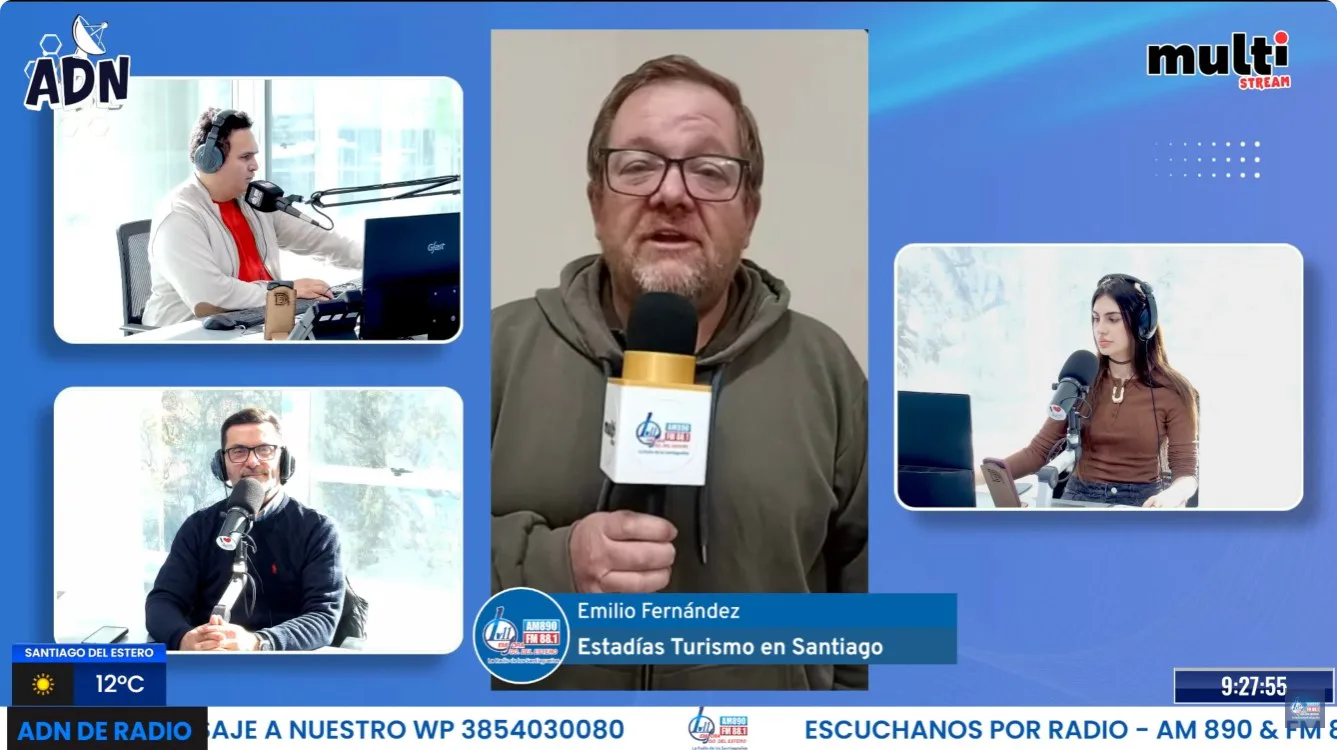 Emilio Fernández analizó en ADN de Radio el turismo en Santiago: “Septiembre mantiene la tendencia”