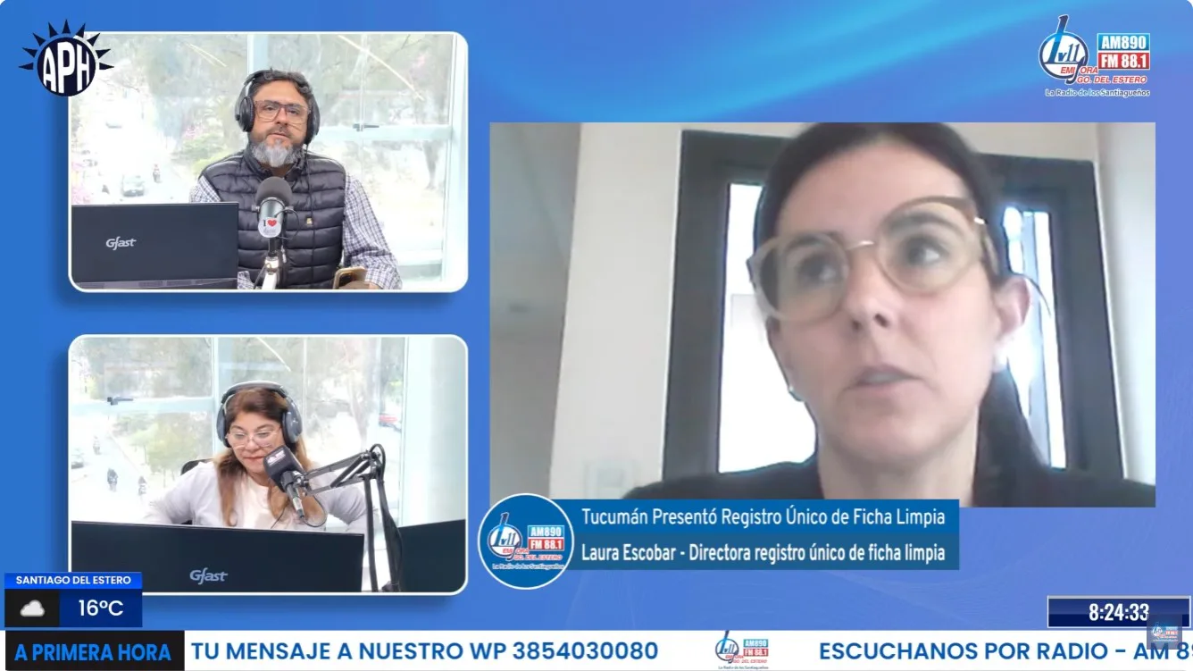 Laura Escobar explicó en LV11 cómo funcionará el Registro de Ficha Limpia de Tucumán
