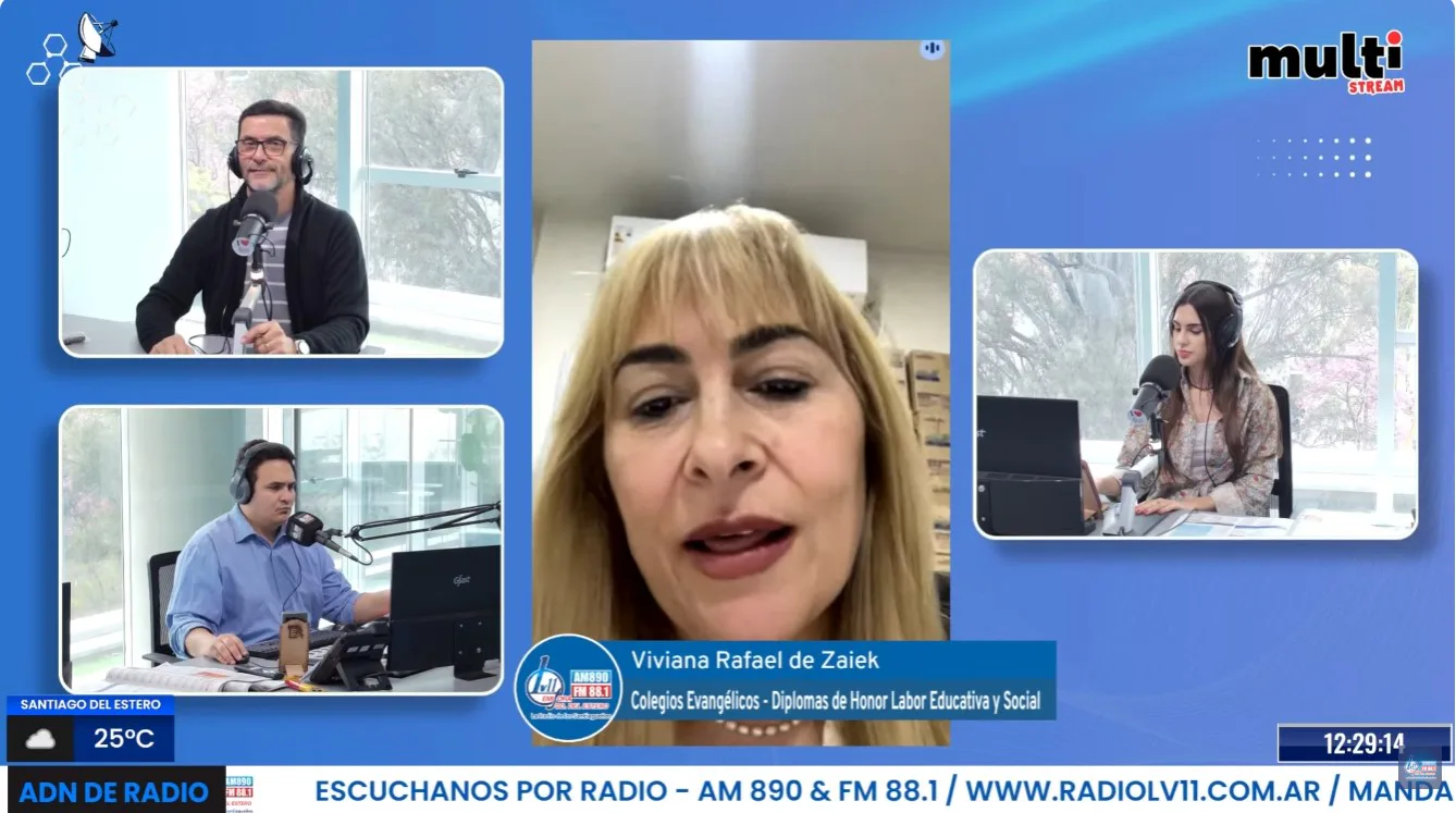 Viviana Rafael de Zaiek destacó en LV11 el reconocimiento a los colegios evangélicos