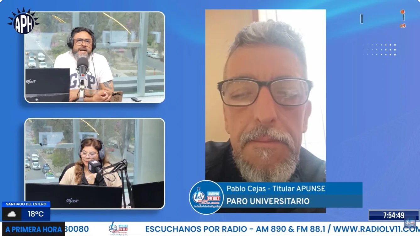 Pablo Cejas confirmó en LV11 el paro universitario y anticipó una nueva medida para el martes