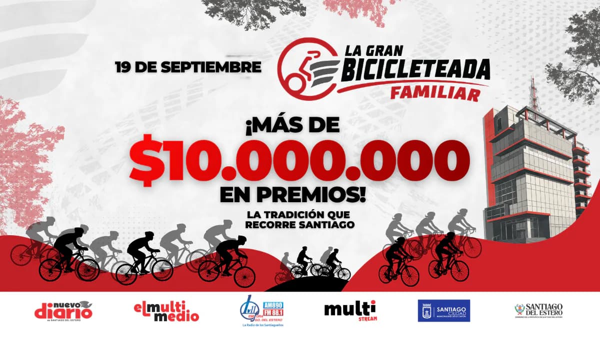 "Ya se arma la Marea Roja de la Gran Bicicleteada Familiar 2026 por el 35° Aniversario de Nuevo Diario"
