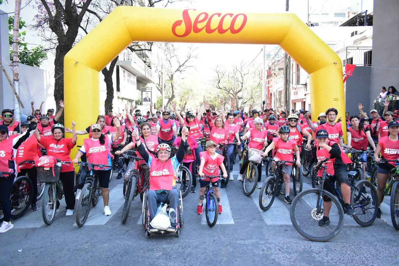Multitudinaria y con récord de participación: así se vivió La Gran Bicicleteada Familiar de Nuevo Diario