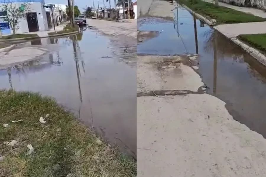 Vecinos de Añatuya denuncian colapso por pérdidas de agua de red y reclaman la intervención de los organismos de control