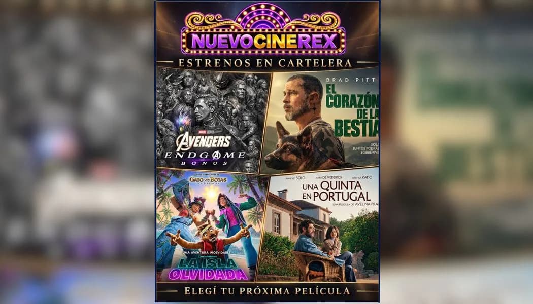 ¿Qué ver en el cine? Nuevo Cine Rex presentó su cartelera del 24 al 30 de septiembre
