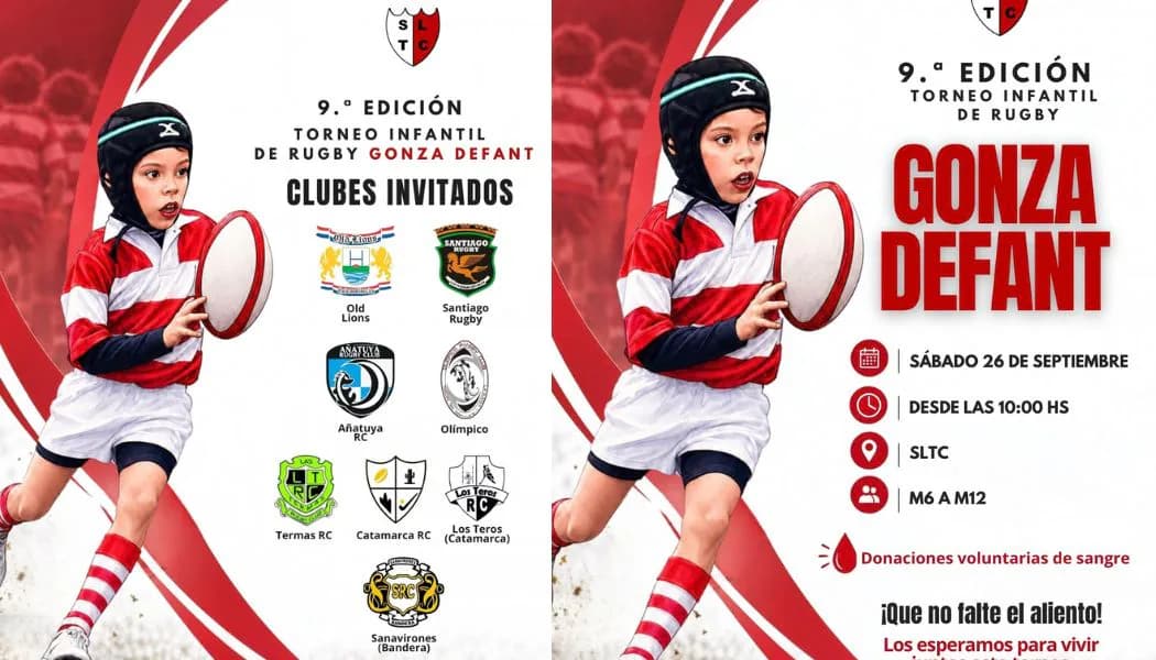 Rugby, homenaje y solidaridad: Santiago Lawn Tennis recibe una nueva edición del “Gonza Defant”