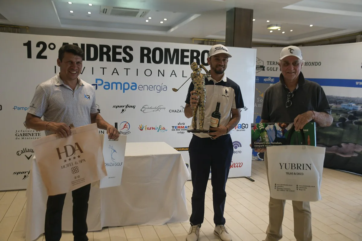 Jesús Montenegro se consagró campeón del 12° Torneo "Andrés Romero Invitational" en Las Termas