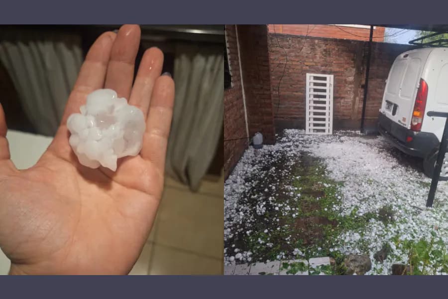 Registran intensas tormentas y caída de granizo en las provincias de Tucumán y Córdoba